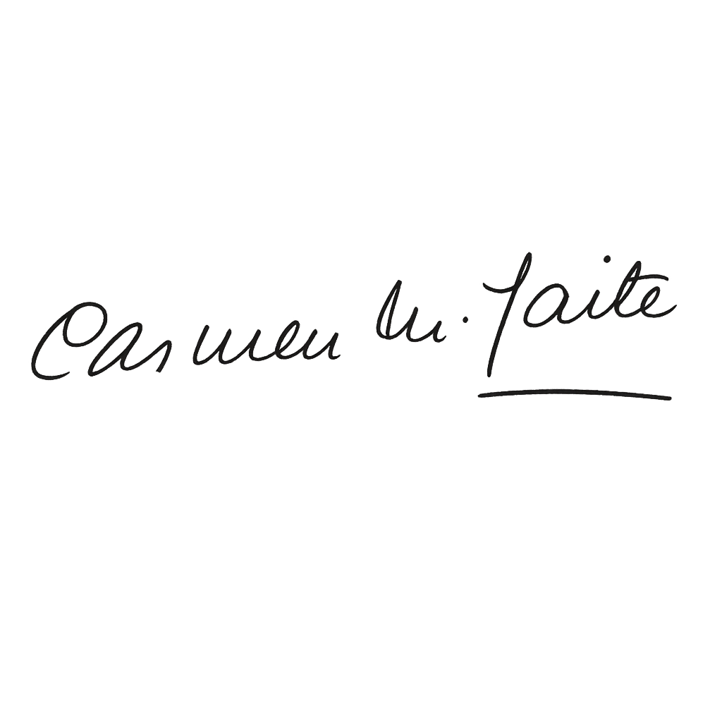 Firma de Carmen Martín Gaite
